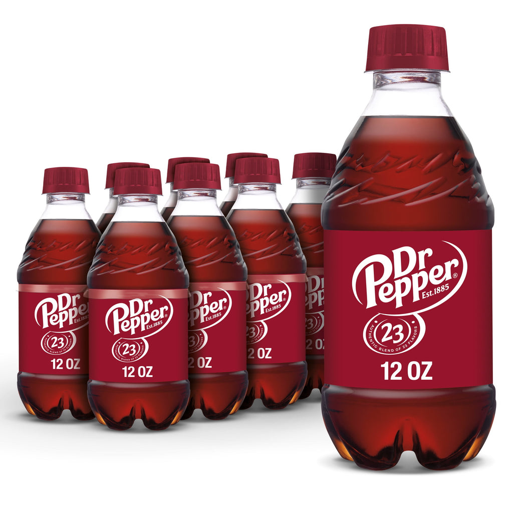 Dr Pepper Soda Pop Bottles 12 Fl Oz 8 Pack