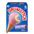 Drumstick Cake Pop Ice Cream Cones 18.4 Oz 4 Count Box