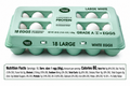 Great Value Large White Eggs, Grade A, 18 Count