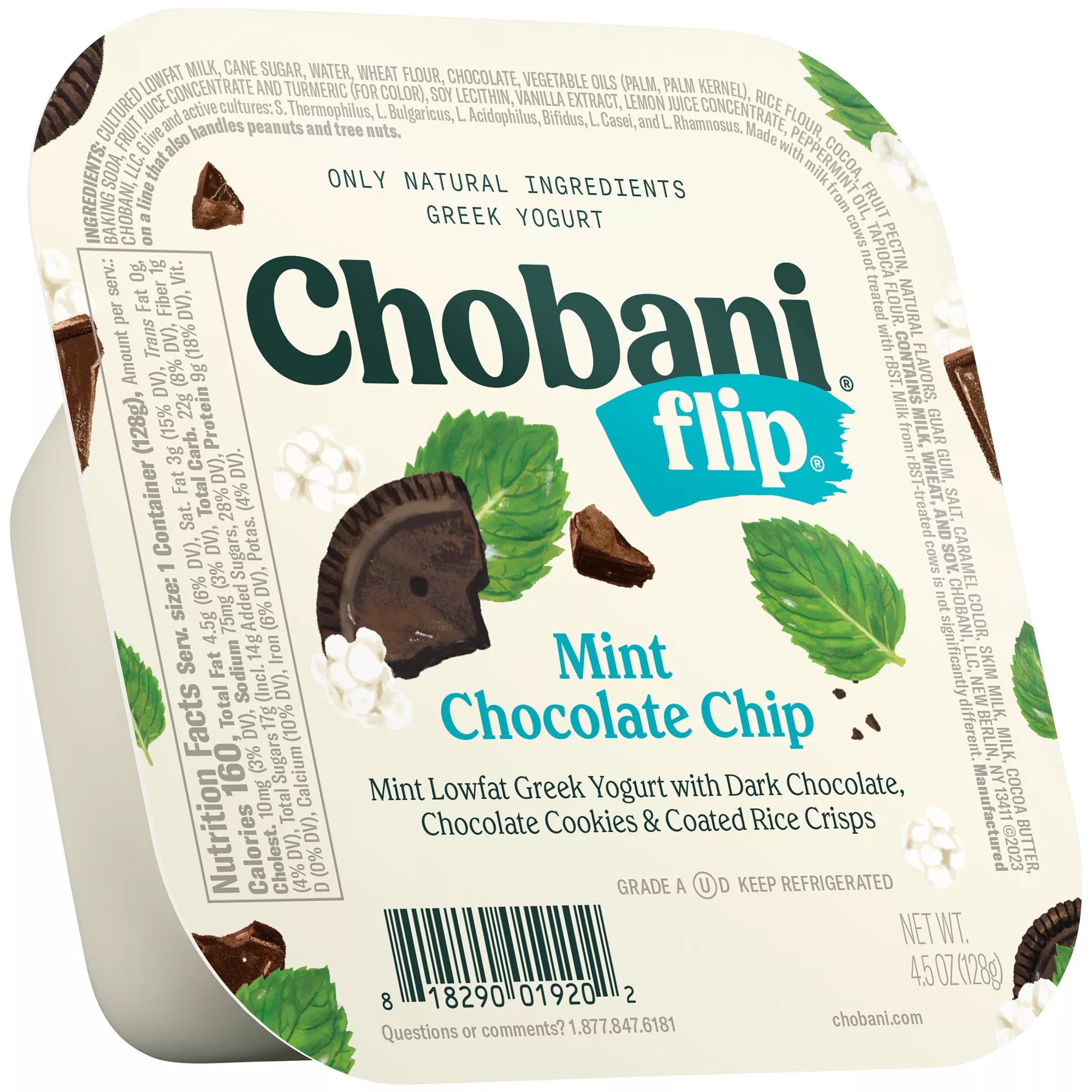 Chobani Flip Mint Chocolate Chip Greek Yogurt 4.5 ounce