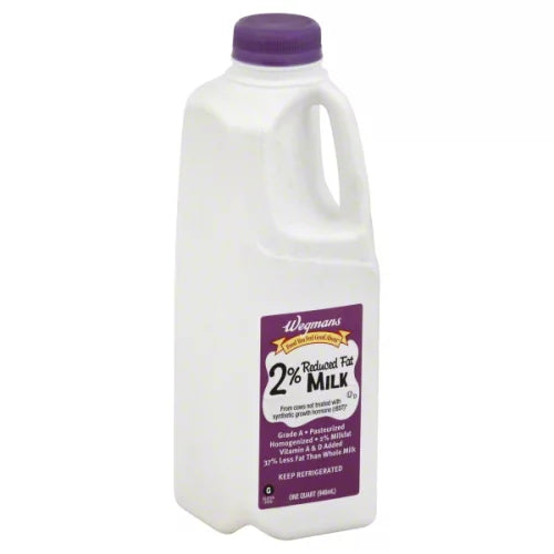 Wegmans 2% Reduced Fat Milk
1 quart