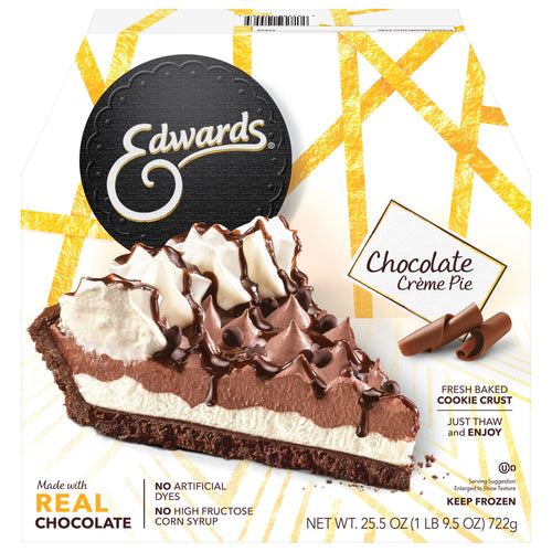 Chocolate Crème Pie 25.5 Oz Frozen Edwards