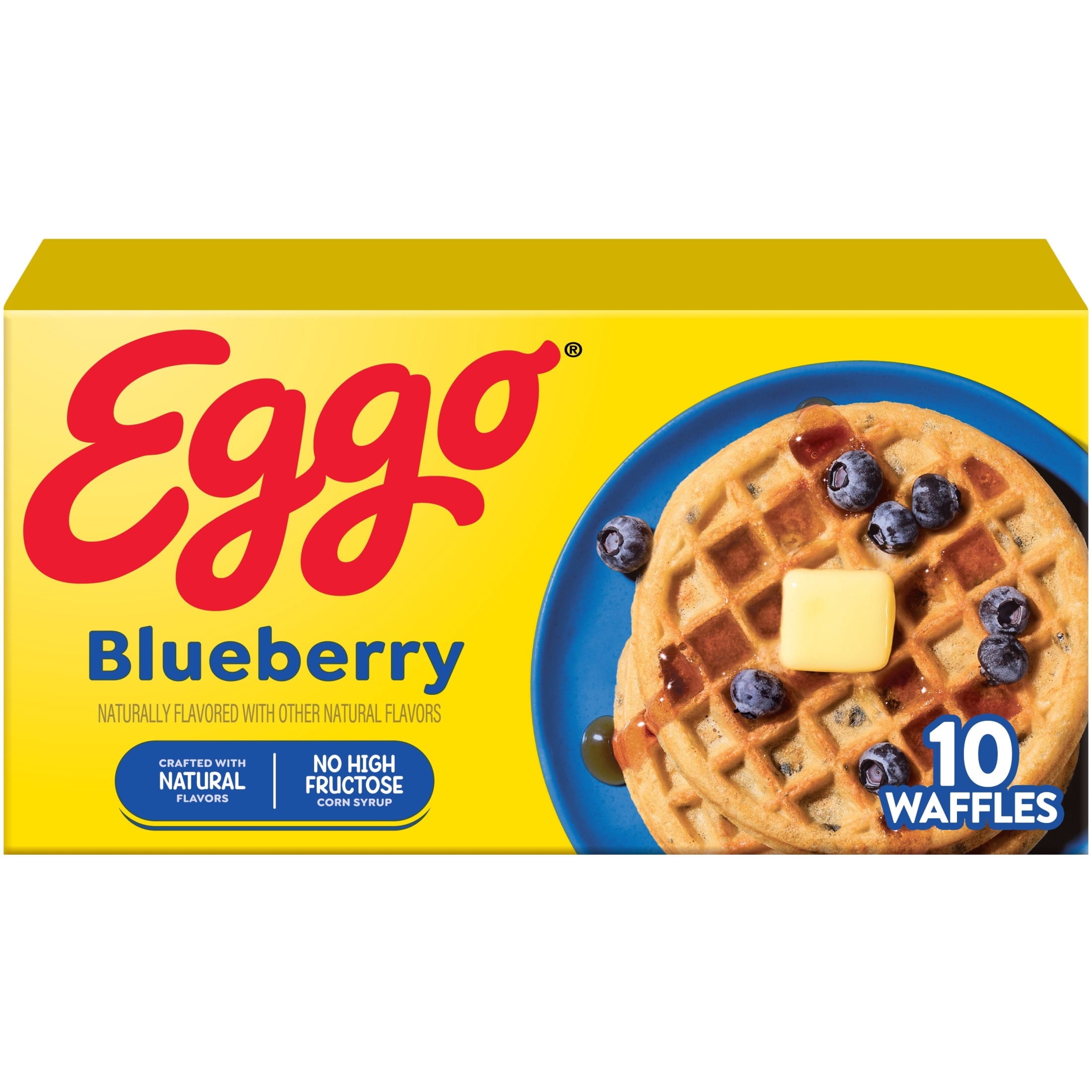 Eggo Blueberry Waffles Frozen Breakfast 12.3 Oz 10 Count