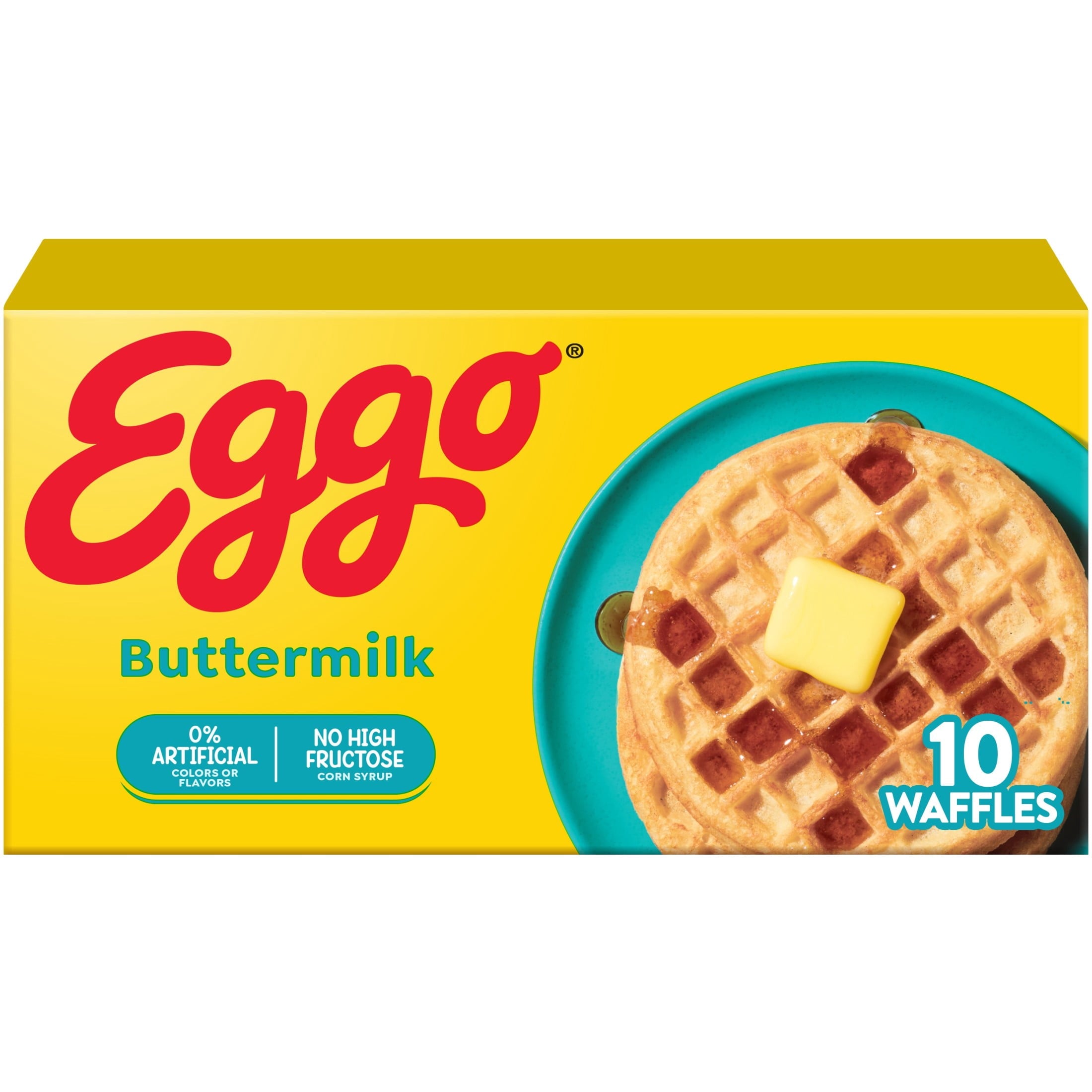 Eggo Buttermilk Waffles Frozen 12.3 Oz 10 Count