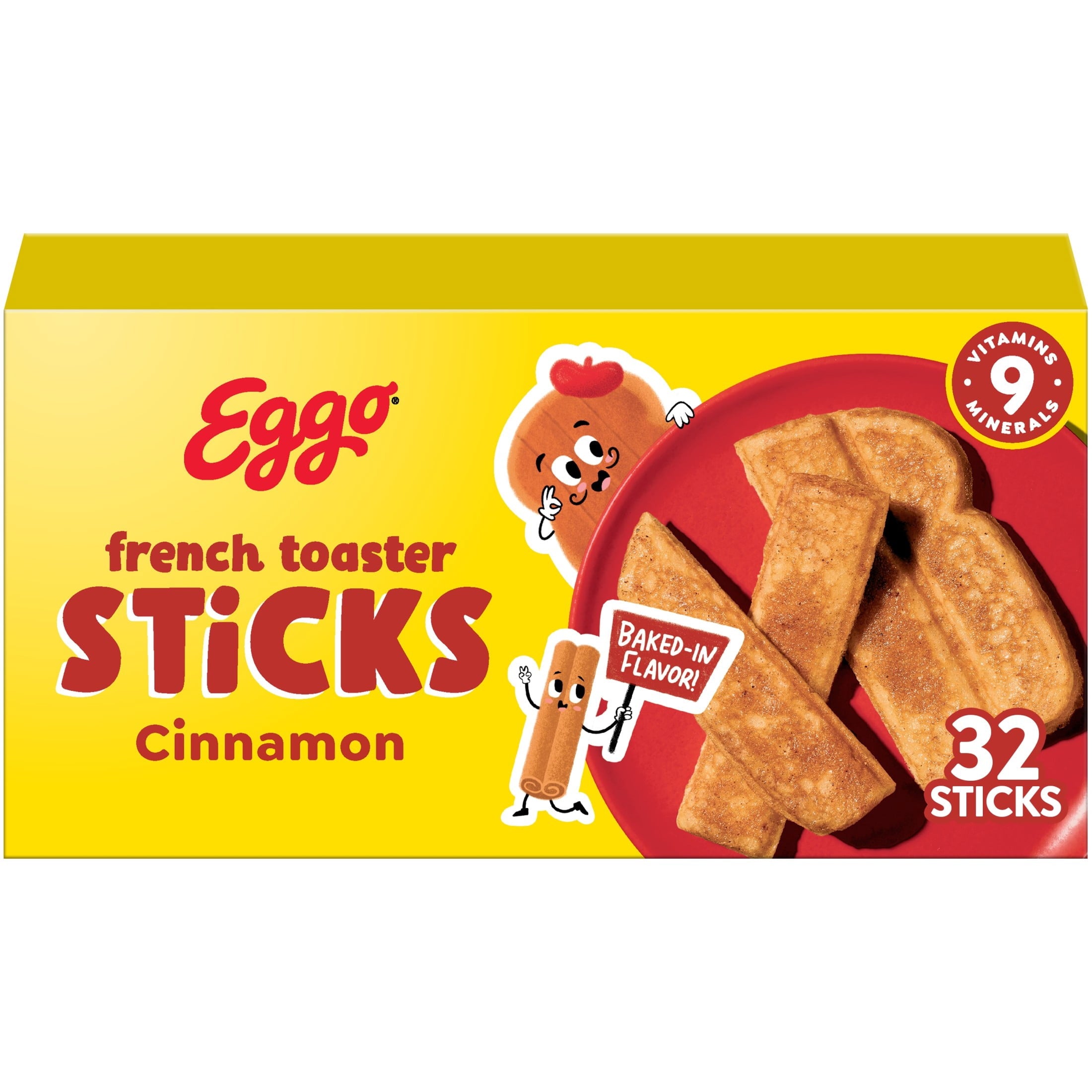 Eggo Cinnamon French Toaster Sticks Frozen 12.7 Oz 32 Count