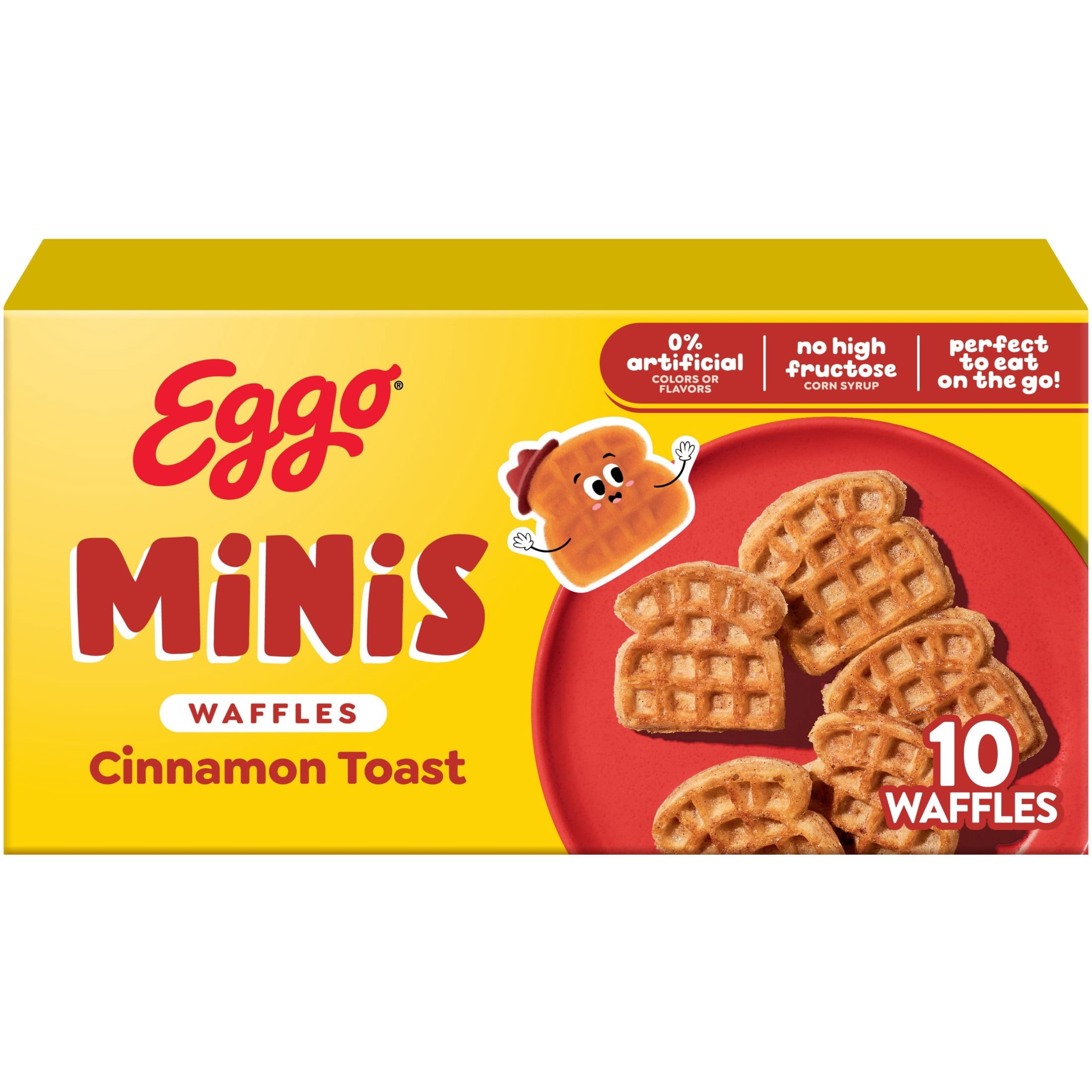 Eggo Minis Cinnamon Toast Waffles Frozen 10.75 Oz 10 Count
