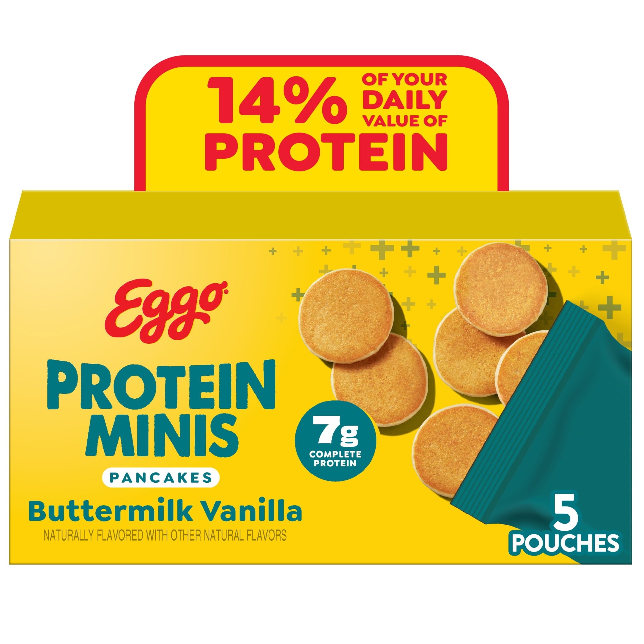 Eggo Protein Minis Buttermilk Vanilla Frozen Pancakes 8.4 Oz 5 Count