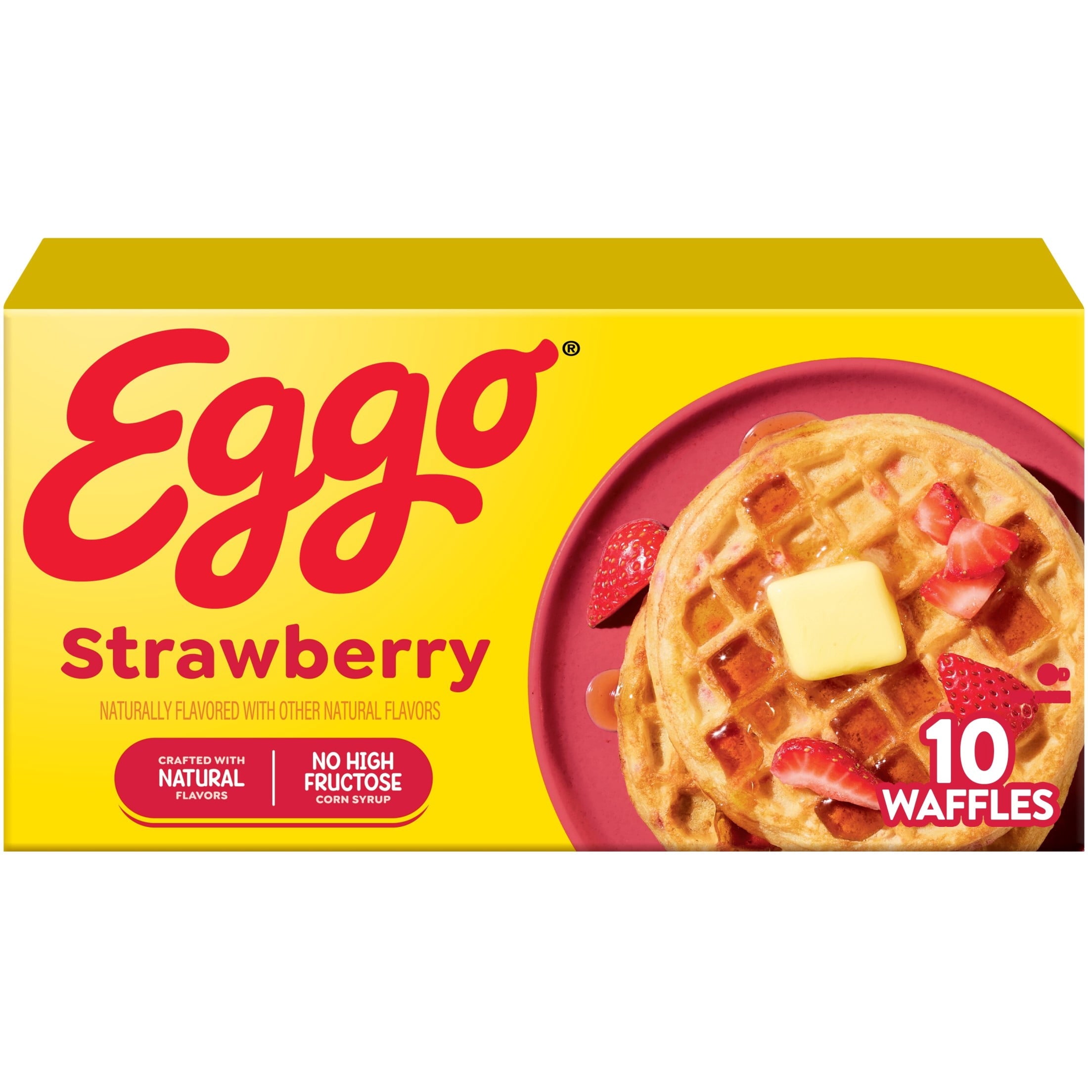 Eggo Strawberry Waffles Frozen 12.3 Oz 10 Count