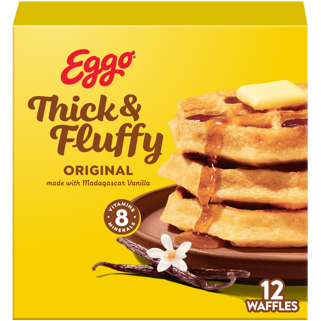 Eggo Thick And Fluffy Original Frozen Waffles 23.2 Oz 12 Count