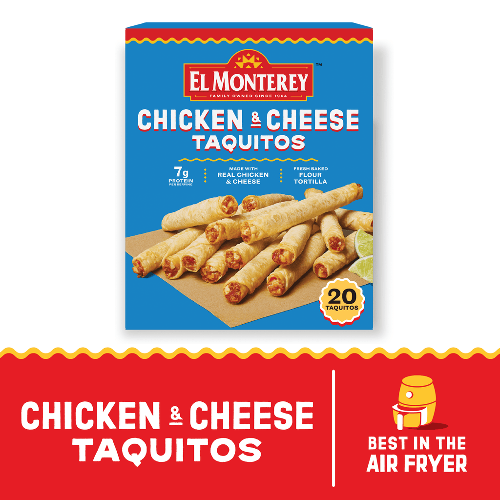 El Monterey Chicken & Cheese Flour Taquitos Frozen 20 Oz 20 Count