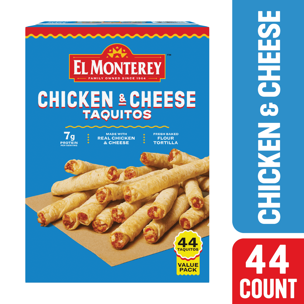 El Monterey Chicken & Cheese Flour Taquitos 44 Count Frozen 44 Oz