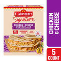 El Monterey Signature Chicken & Monterey Jack Cheese Grilled Quesadillas 5 count, 20 oz (Frozen)