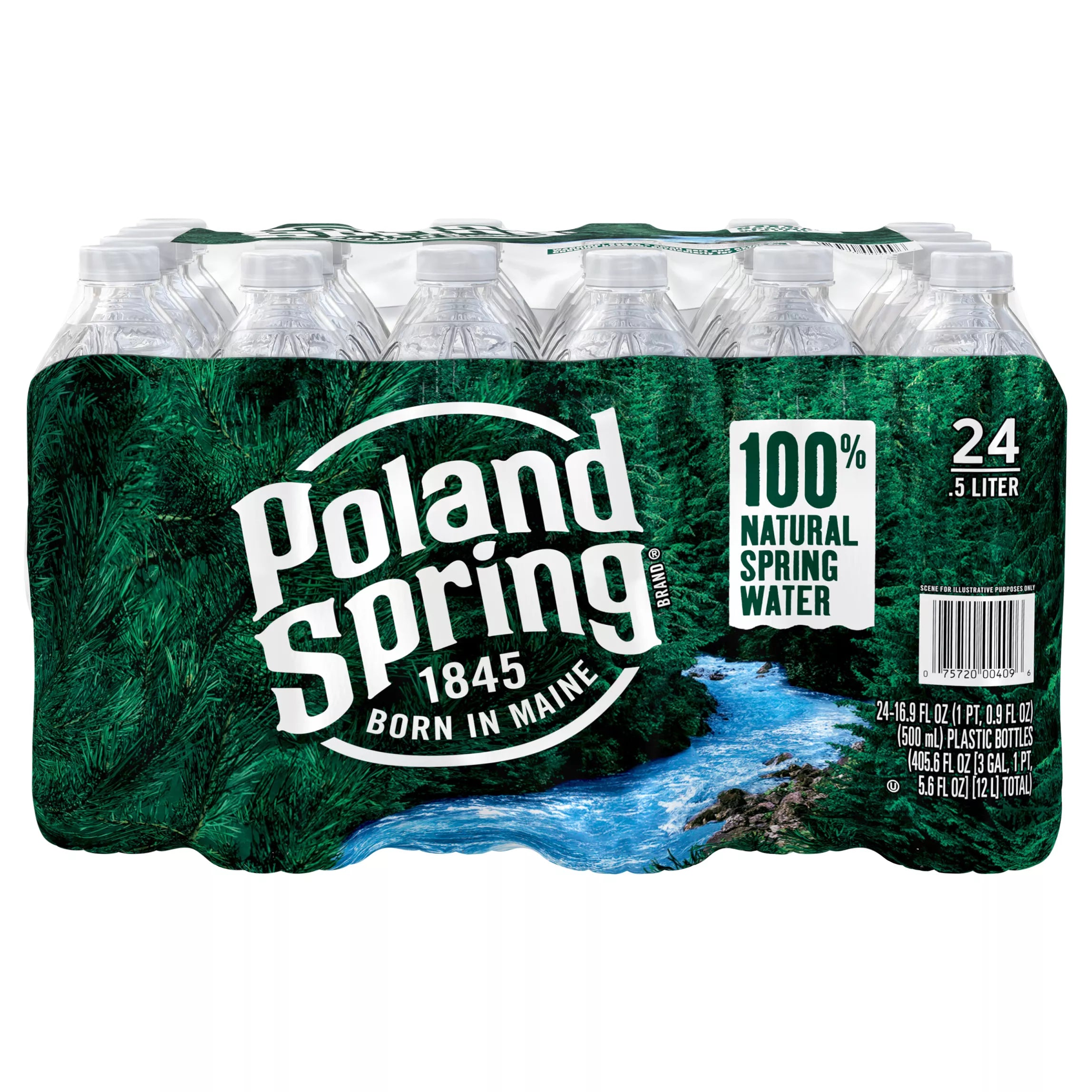 Poland Spring Spring Water, 100% Natural 24 x 16.9 fl. oz.