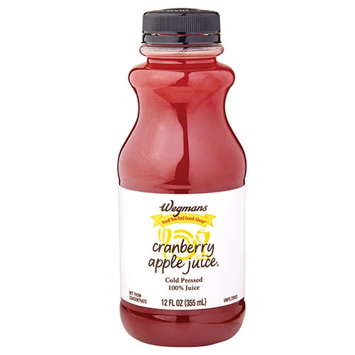 Wegmans Cold Pressed 100% Juice, Cranberry Apple 12 fl. oz.