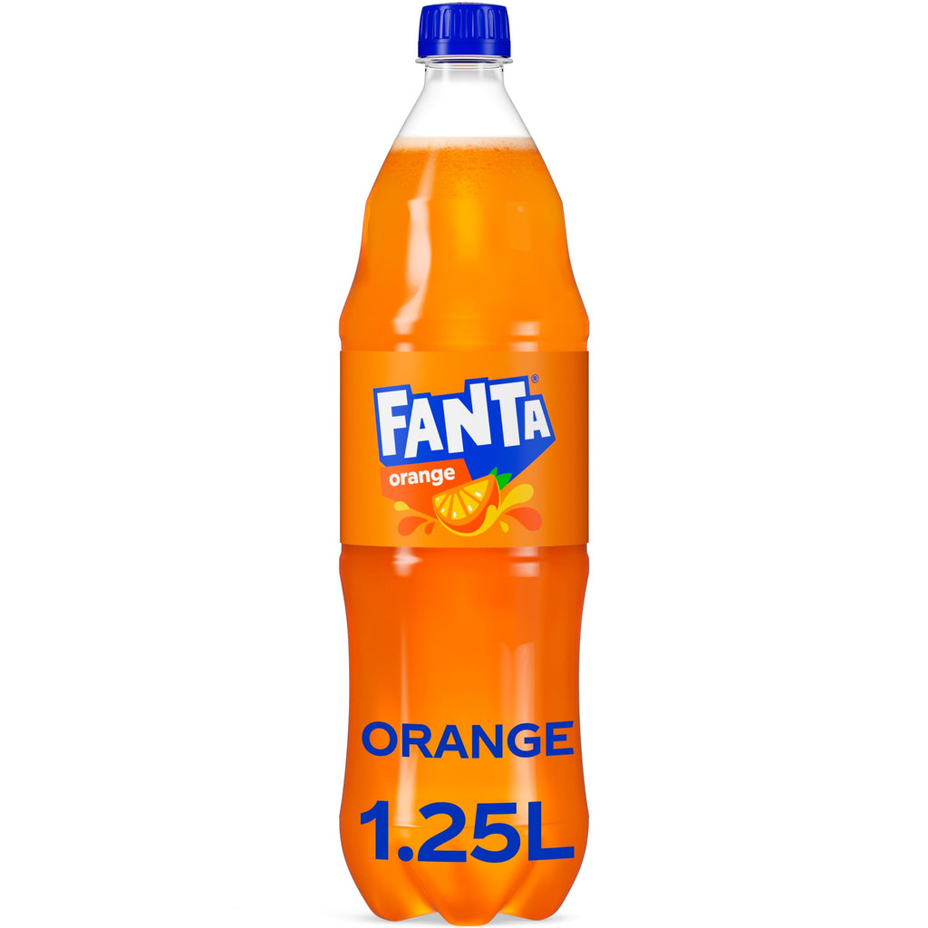 Fanta Orange Soda Pop Bottle 1.25 L
