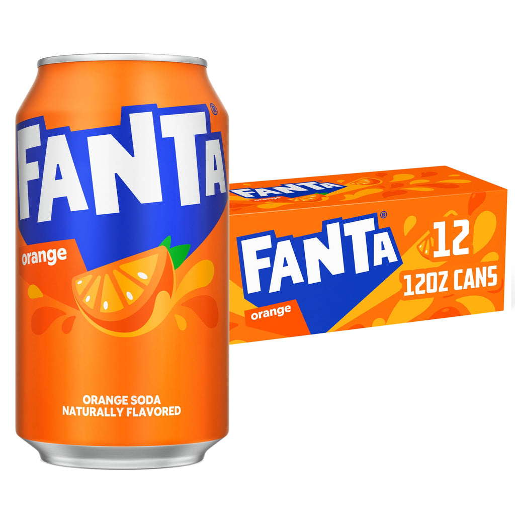 Fanta Orange Soda Pop Fridge Pack Cans 12 Fl Oz 12 Pack