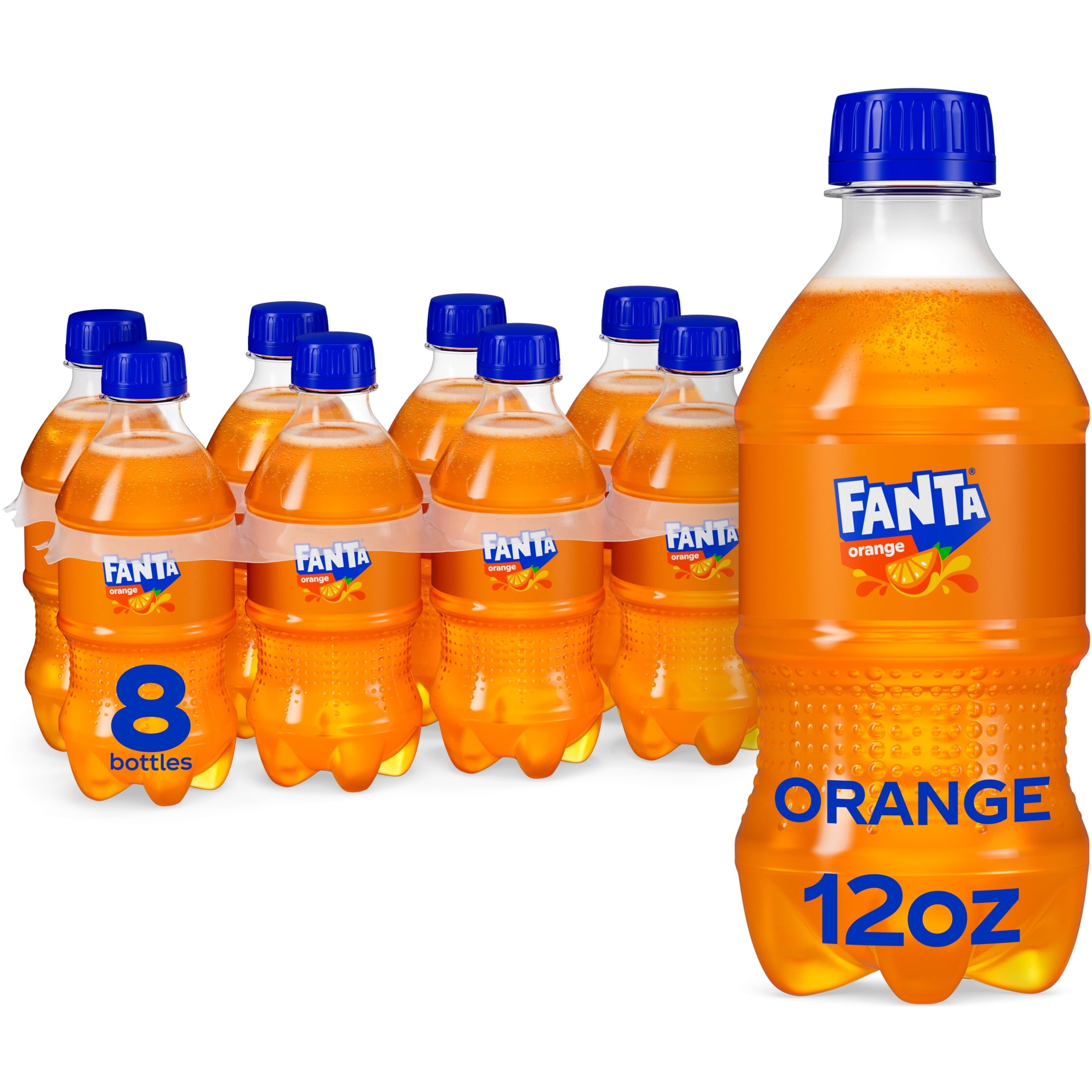 Fanta Orange Soda Pop Bottles 12 Fl Oz 8 Pack