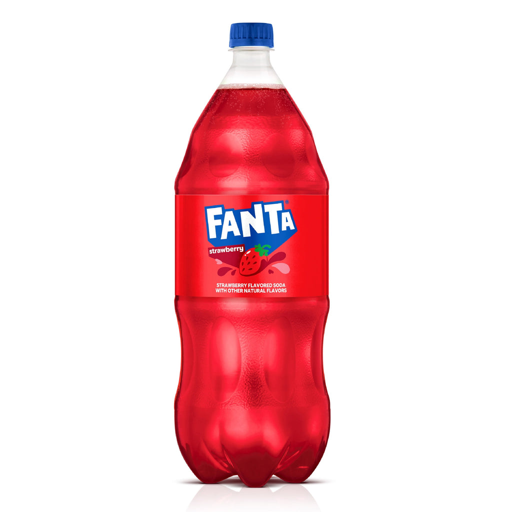 Fanta Strawberry Soda Pop Bottle 2 L