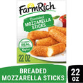 Farm Rich Breaded Mozzarella Cheese Sticks, 22 oz (Frozen Snacks and Appetizers)