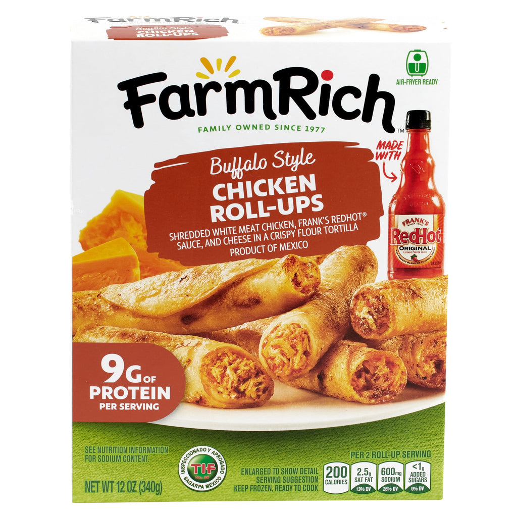 Farm Rich Buffalo Chicken Rollups Frozen 12 Oz 5 Count