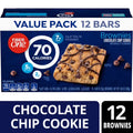 Fiber One 70 Calorie Brownies, Chocolate Chip Cookie, 2g Sugar, Value Pack, 12 Count, 10.6 oz