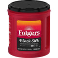 Folgers Black Silk Dark Roast Ground Coffee 33.7 oz Canister