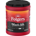 Folgers Black Silk Dark Roast Ground Coffee 9.6 oz Canister