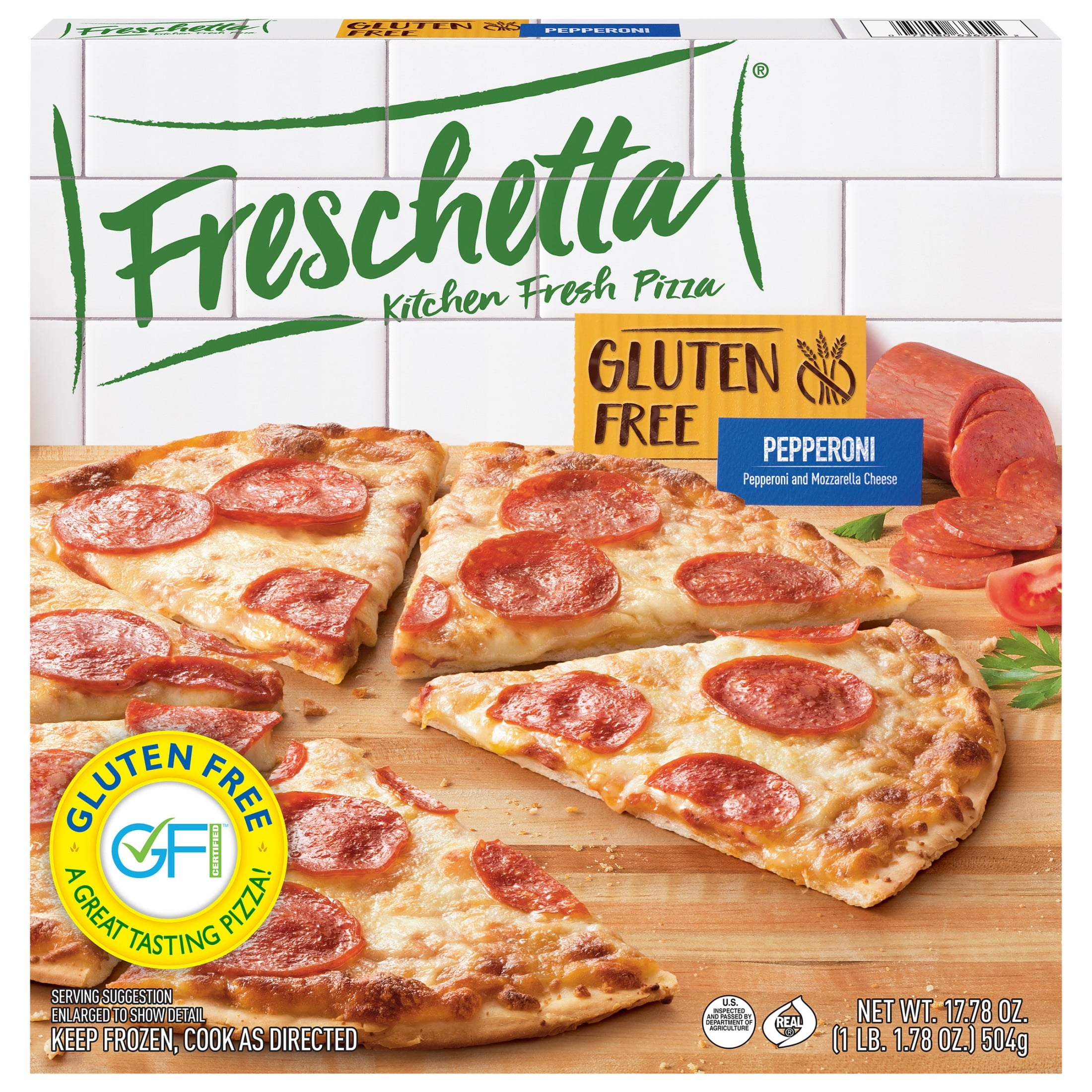 Freschetta Gluten Free Thin Crust Pepperoni Frozen Pizza 17.78 Oz