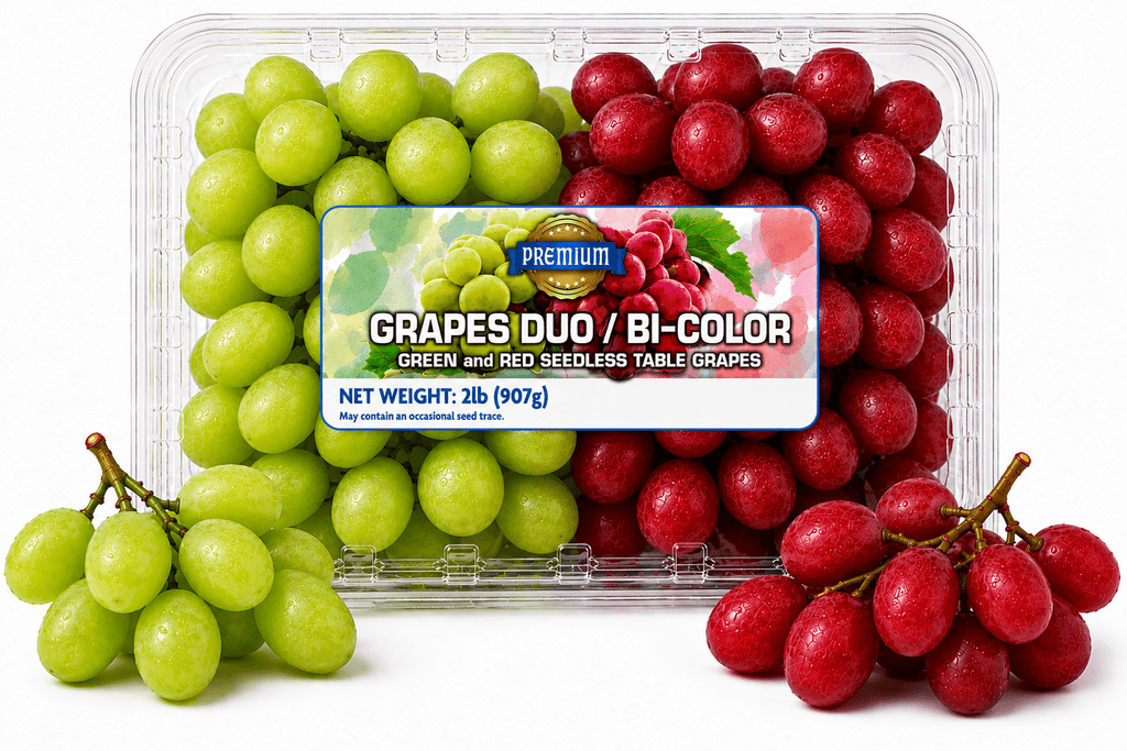 Fresh Multi Color Grapes 2 Lb Clamshell