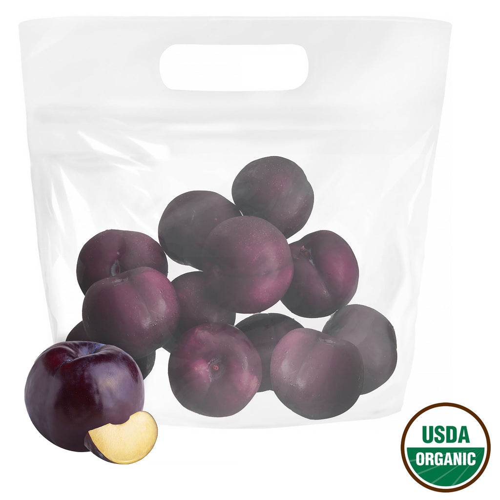 Fresh Organic Plums 2 Lb Bag