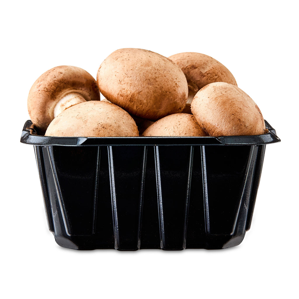 Fresh Whole Brown Mushrooms 8 Oz