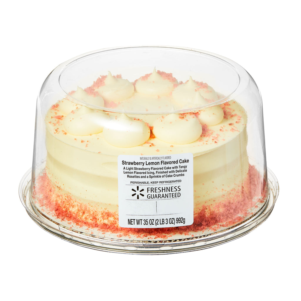 Strawberry Lemon Flavored Cake 35 Oz Serves 12 Freshness Guaranteed