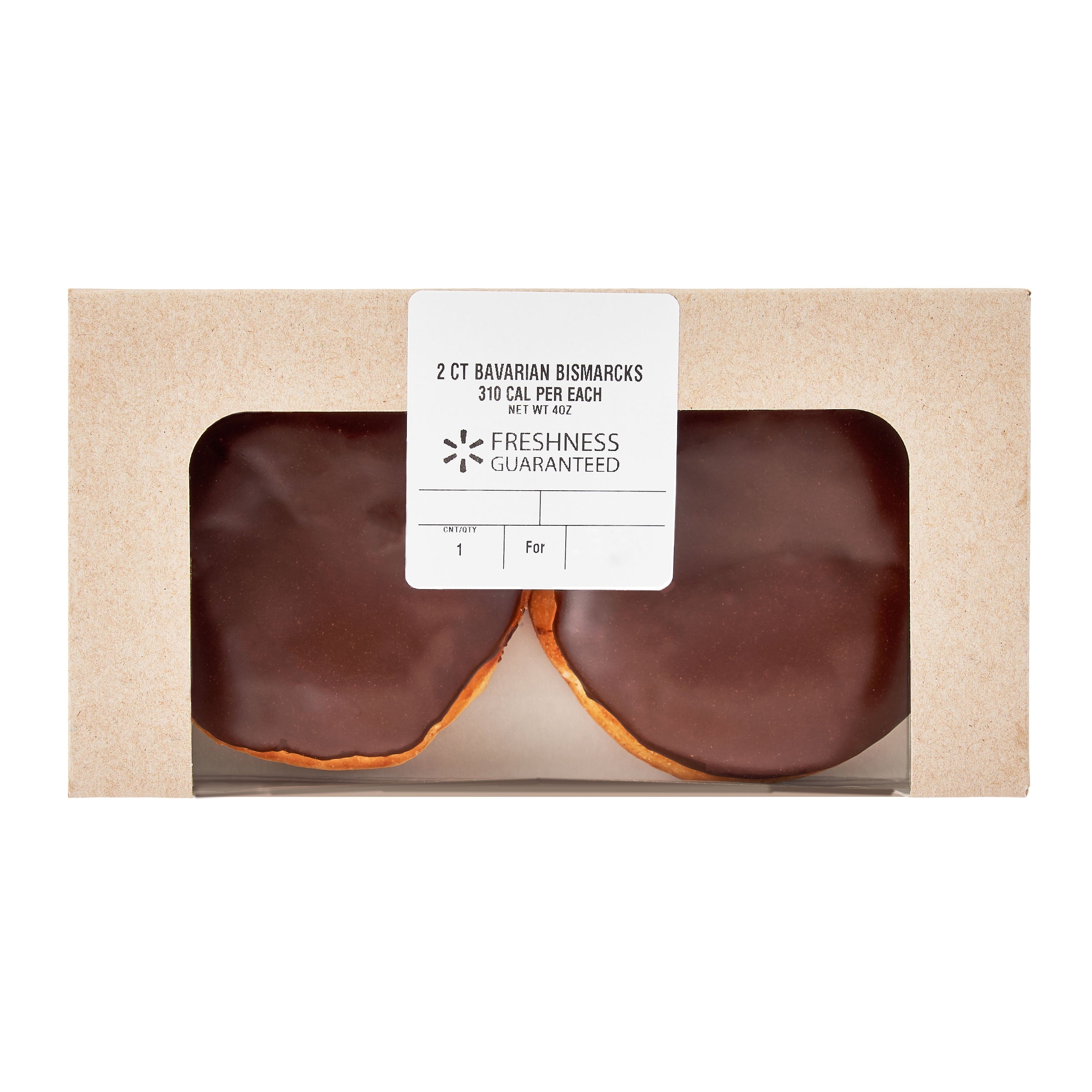 Bavarian Creme Filled Bismarck Doughnuts 4 Oz 2 Count Freshness Guaranteed