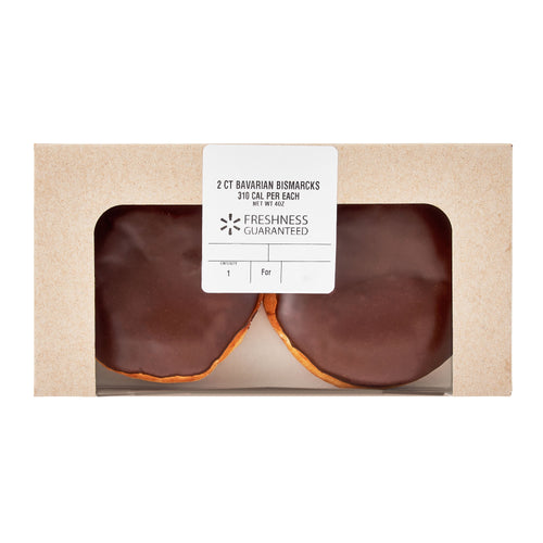 Bavarian Creme Filled Bismarck Doughnuts 4 Oz 2 Count Freshness Guaranteed