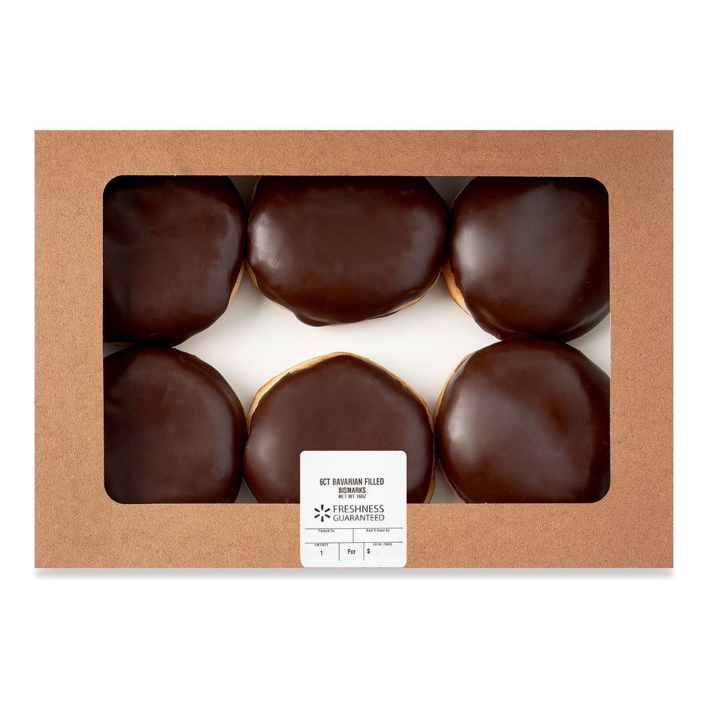 Bavarian Filled Bismark Donuts 16 Oz 6 Count Freshness Guaranteed
