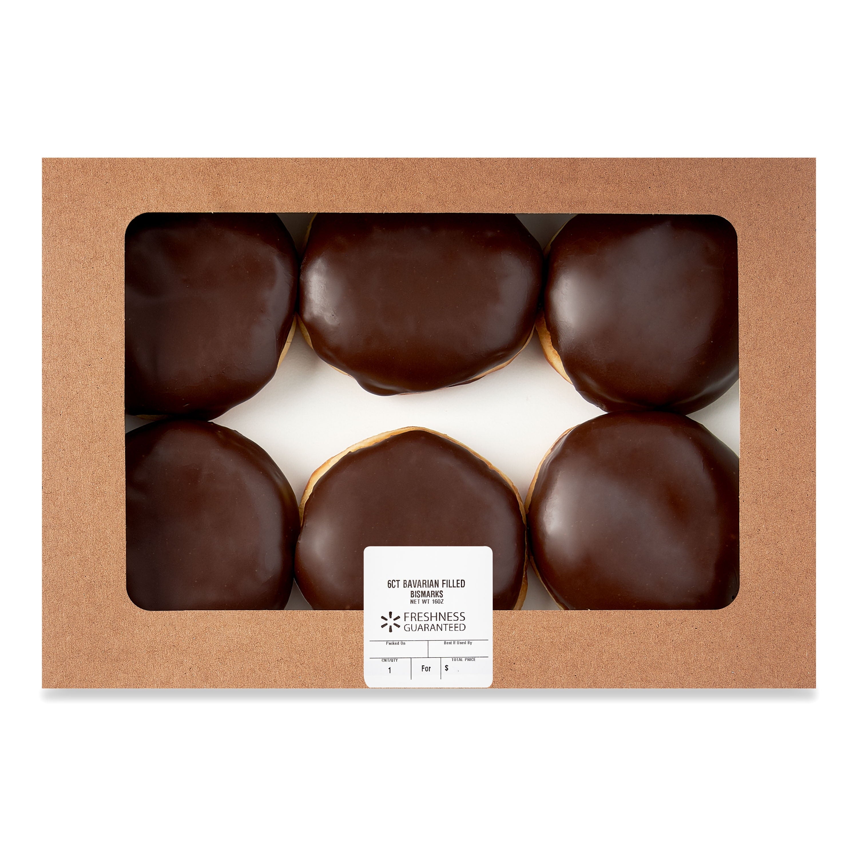 Bavarian Filled Bismark Donuts 16 Oz 6 Count Freshness Guaranteed
