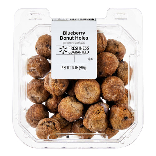 Blueberry Donut Holes 14 Oz 28 Count Freshness Guaranteed