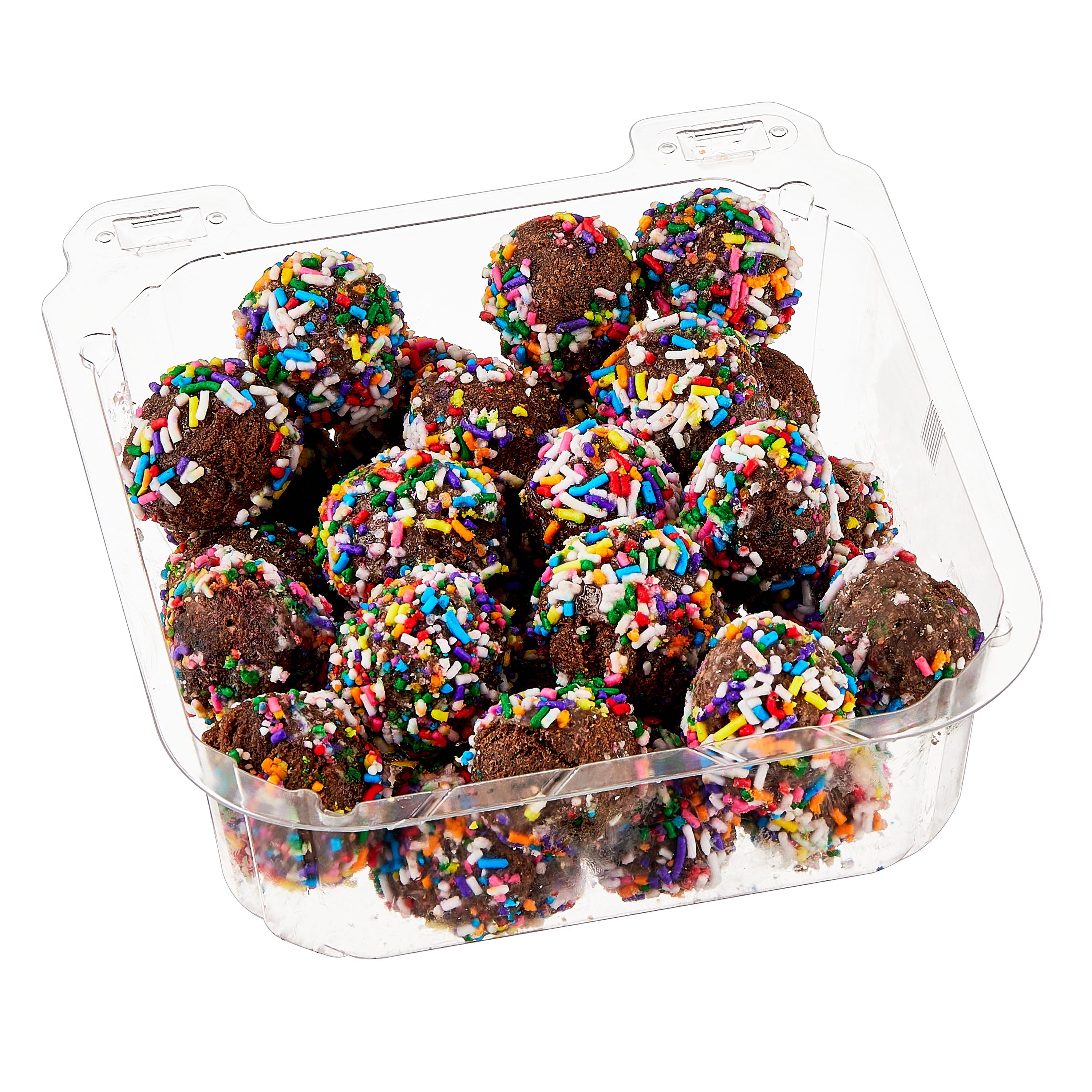 Chocolate Donut Holes with Sprinkles 14 Oz 28 Count Freshness Guaranteed
