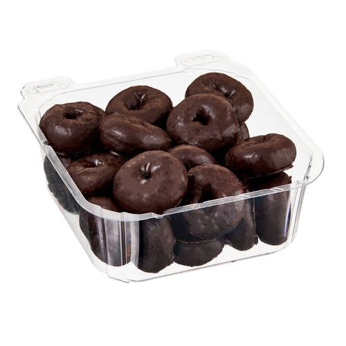 Chocolate Frosted Mini Donuts 14 Oz 28 Count Freshness Guaranteed