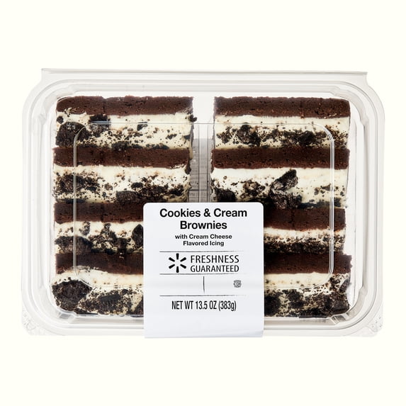 Cookies & Cream Soft Baked Brownies 13.5 Oz 8 Count Freshness Guaranteed