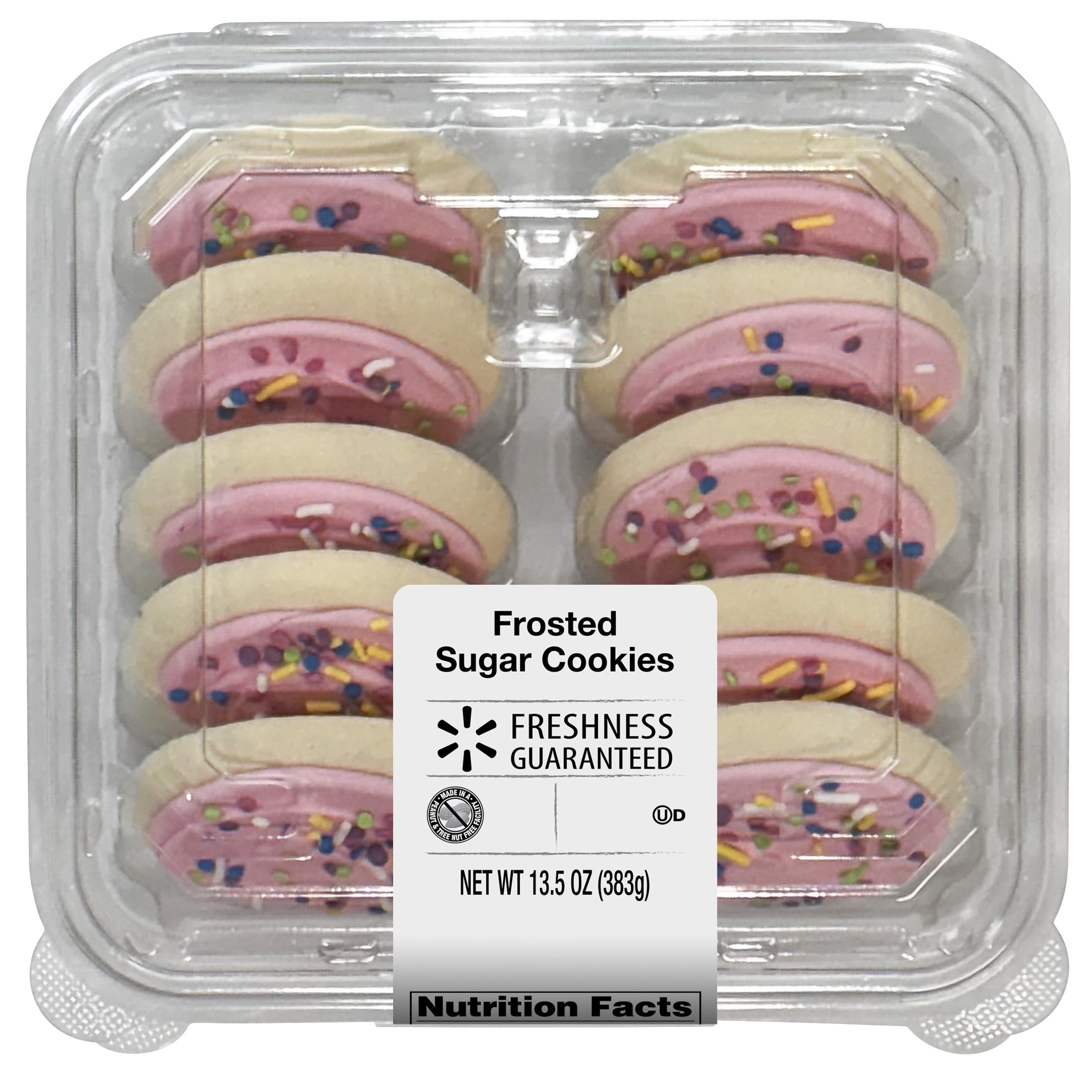 Frosted Sugar Cookies 13.5 Oz 10 Count Freshness Guaranteed