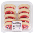 Red Frosted Sugar Cookies with Star Sprinkles 13.5 Oz 10 Count Freshness Guaranteed