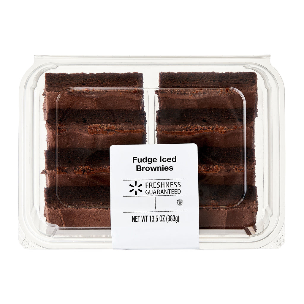 Fudge Iced Soft Baked Brownies 13.5 Oz 8 Count Freshness Guaranteed
