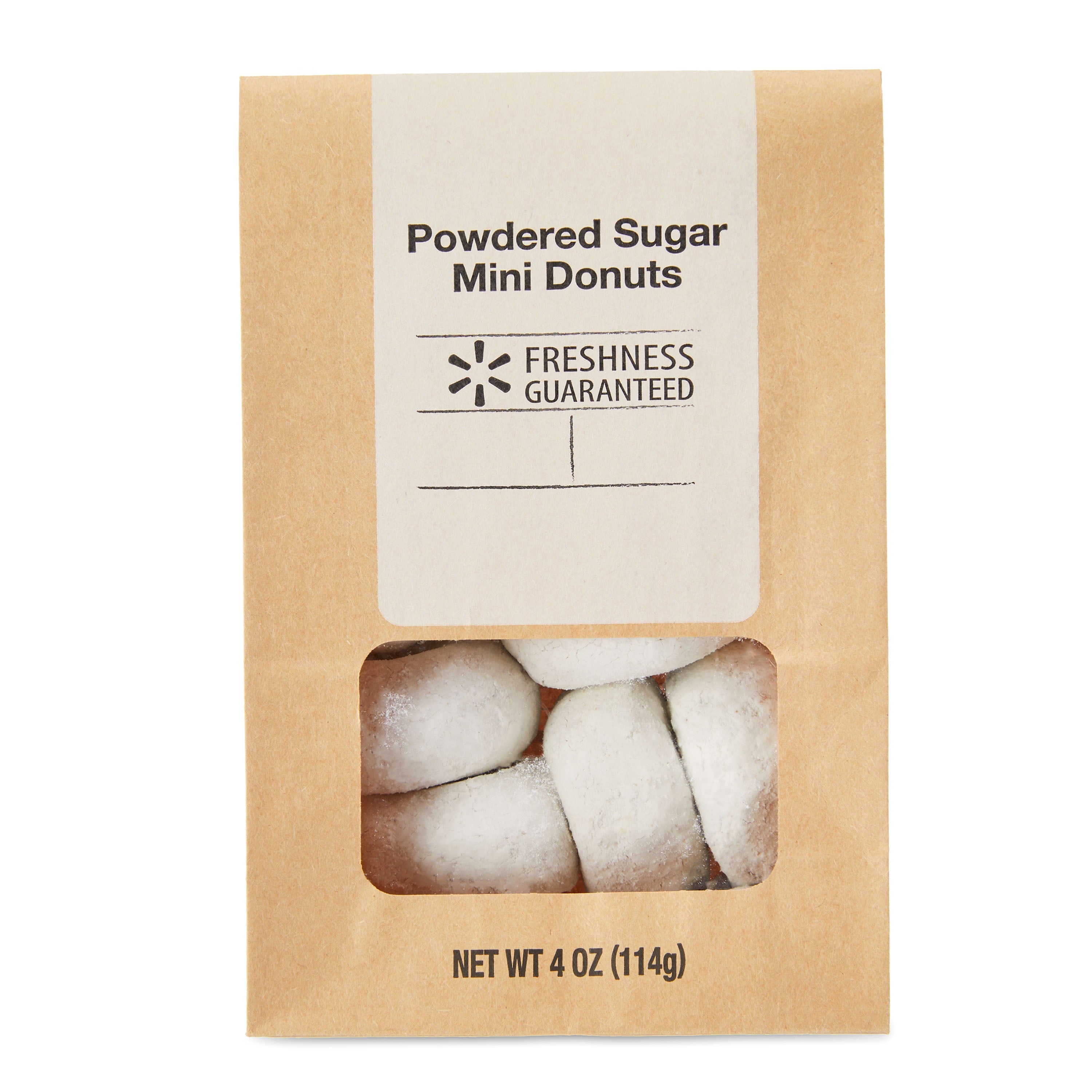 Mini Powdered Sugar Donuts 4 Oz 8 Count Freshness Guaranteed
