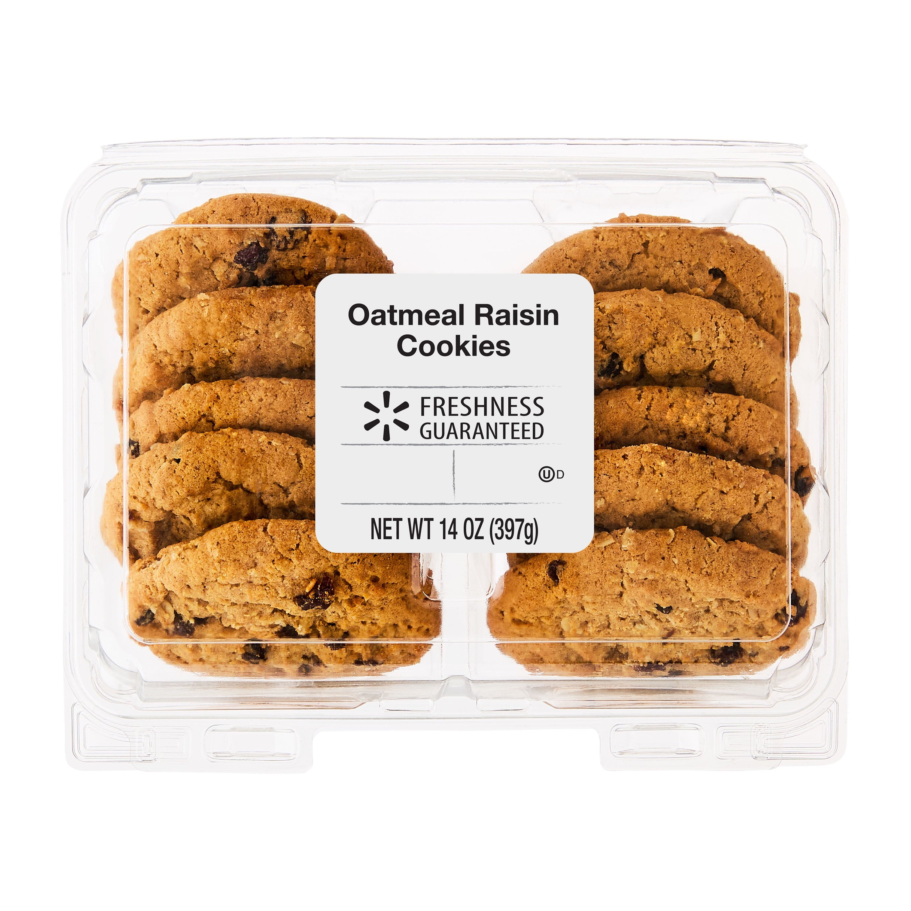 Oatmeal Raisin Cookies 14 Oz 10 Count Freshness Guaranteed