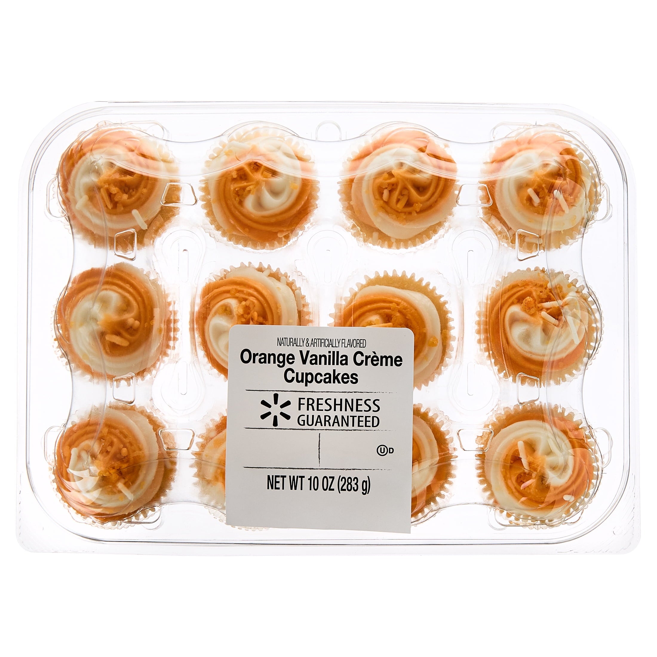 Orange Vanilla Cream Mini Cupcakes 10 Oz 12 Count Freshness Guaranteed
