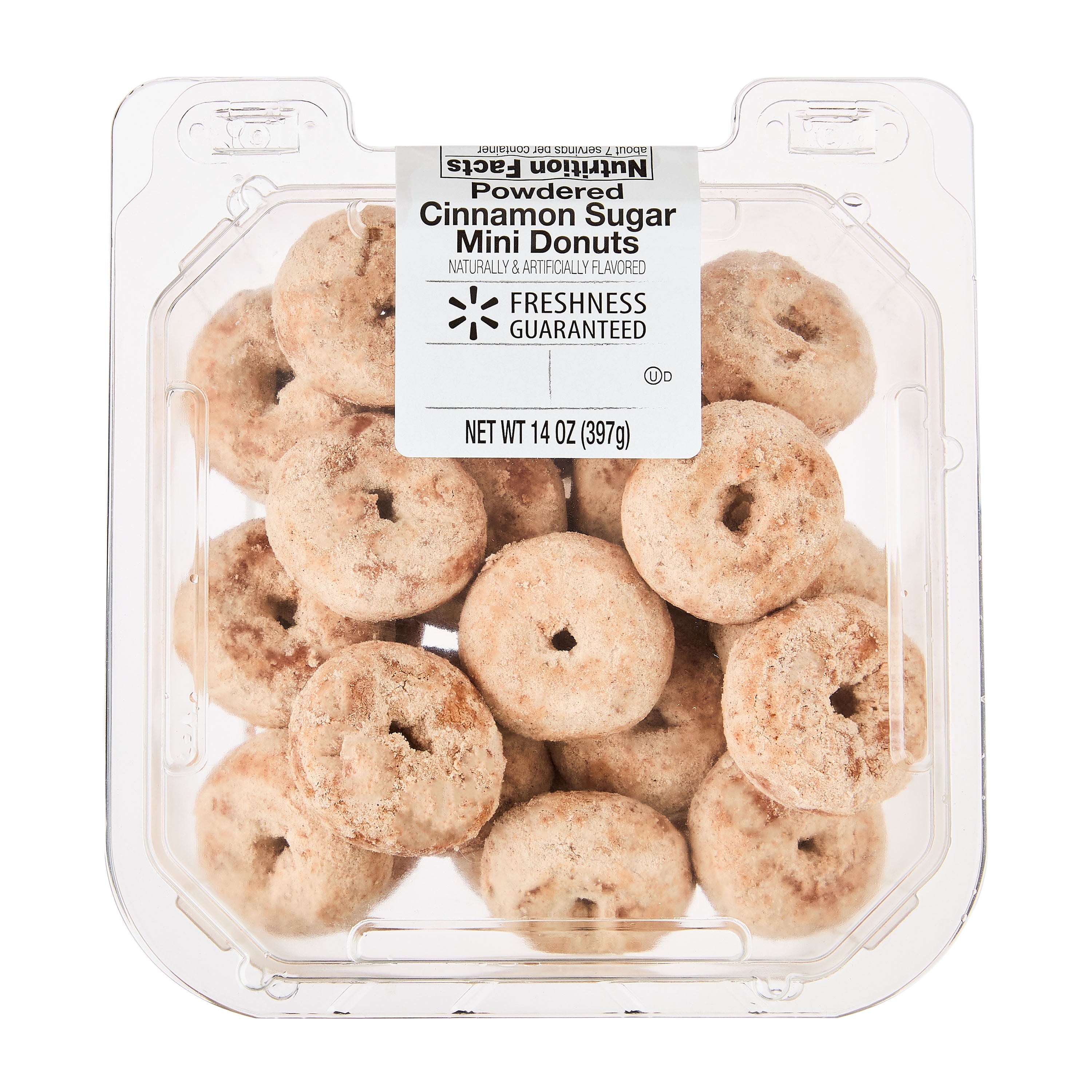 Powdered Cinnamon Sugar Mini Donuts 14 Oz 21 Count Freshness Guaranteed