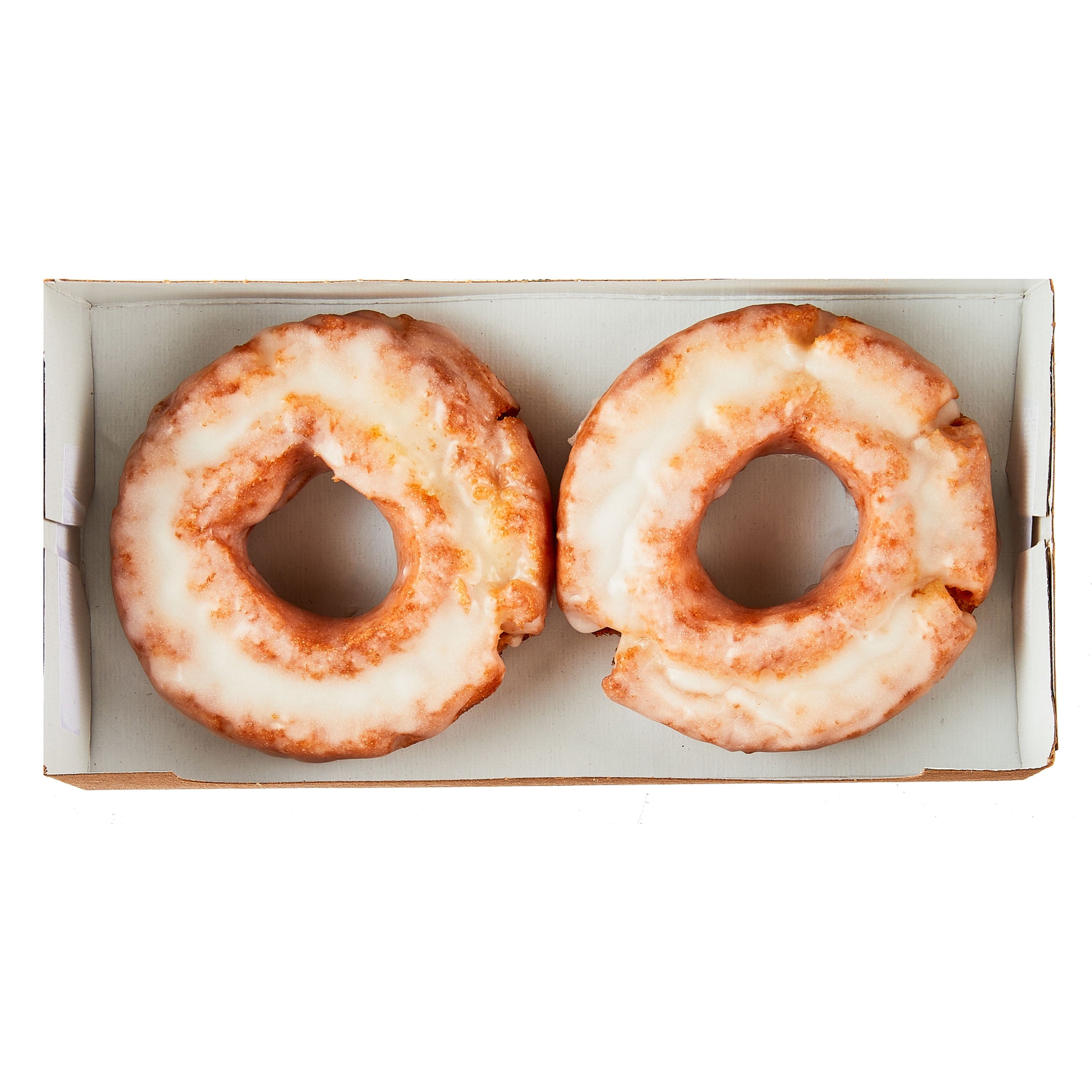 Regular Glazed Sour Cream Cake Donuts 4 Oz 2 Count Freshness Guaranteed