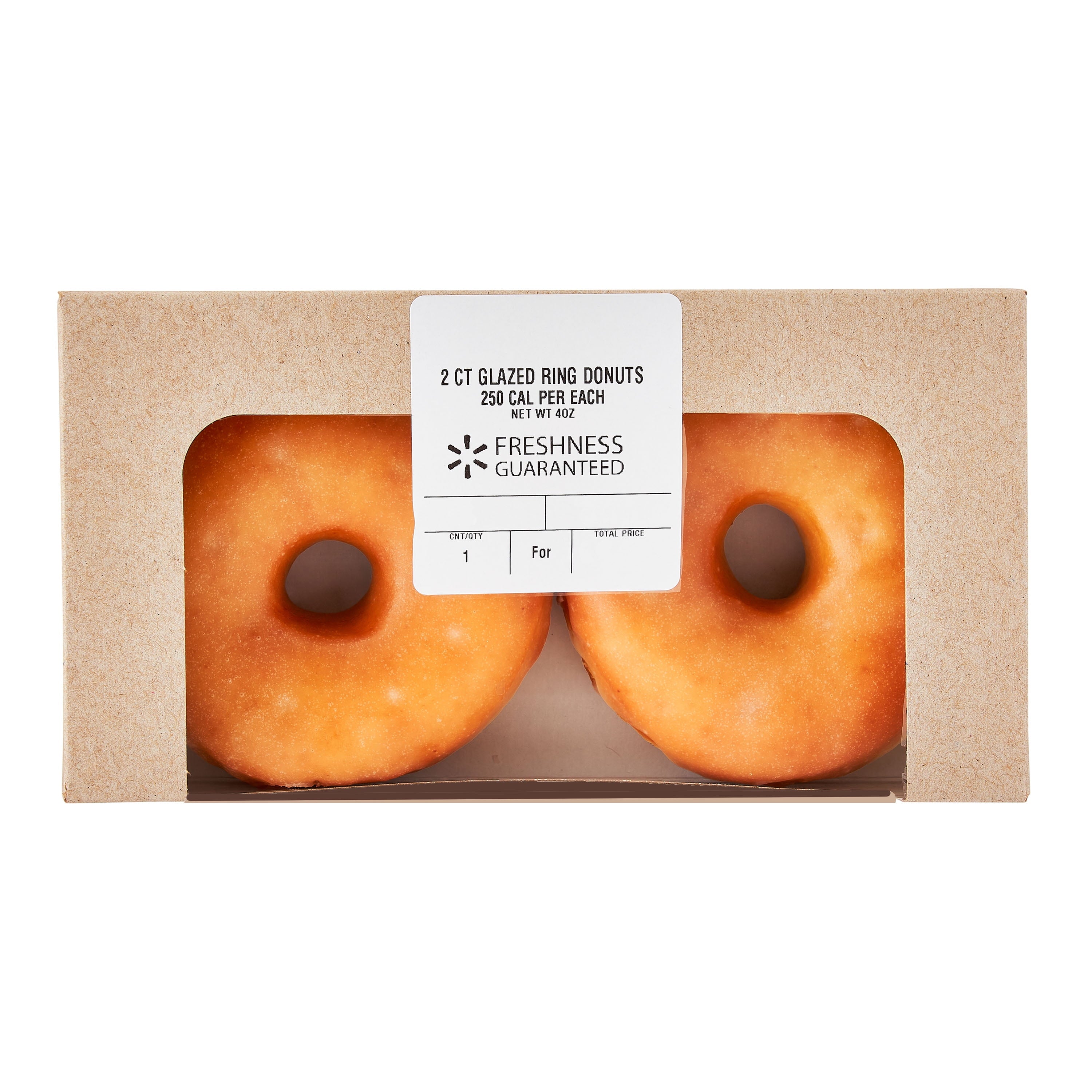 Regular Vanilla Glazed Ring Donuts 4 Oz 2 Count Freshness Guaranteed