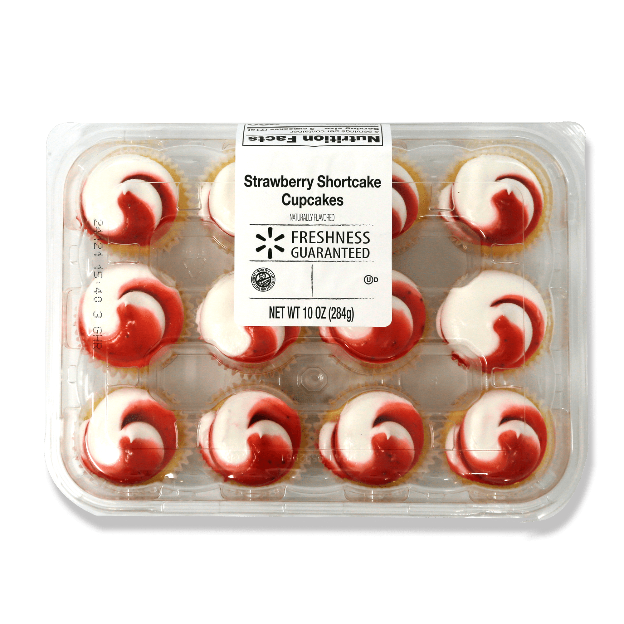 Strawberry Shortcake Mini Cupcakes 10 Oz 12 Count Freshness Guaranteed